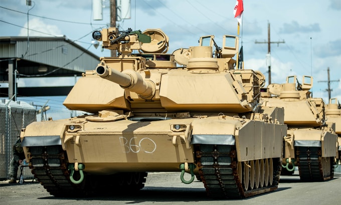 Xe tăng M1A2 SEPv3 tại căn cứ Fort Hood, bang Texas, Mỹ tháng 7/2020. Ảnh: US Army