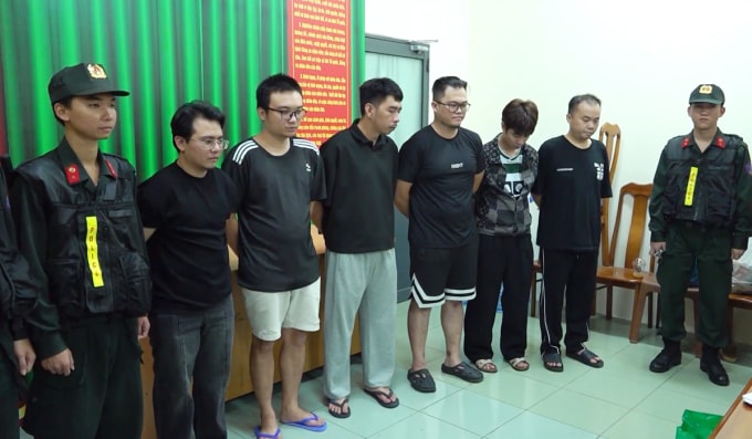 Trần Tuấn Kiệt và một số đồng phạm. Ảnh: Công an TP HCM