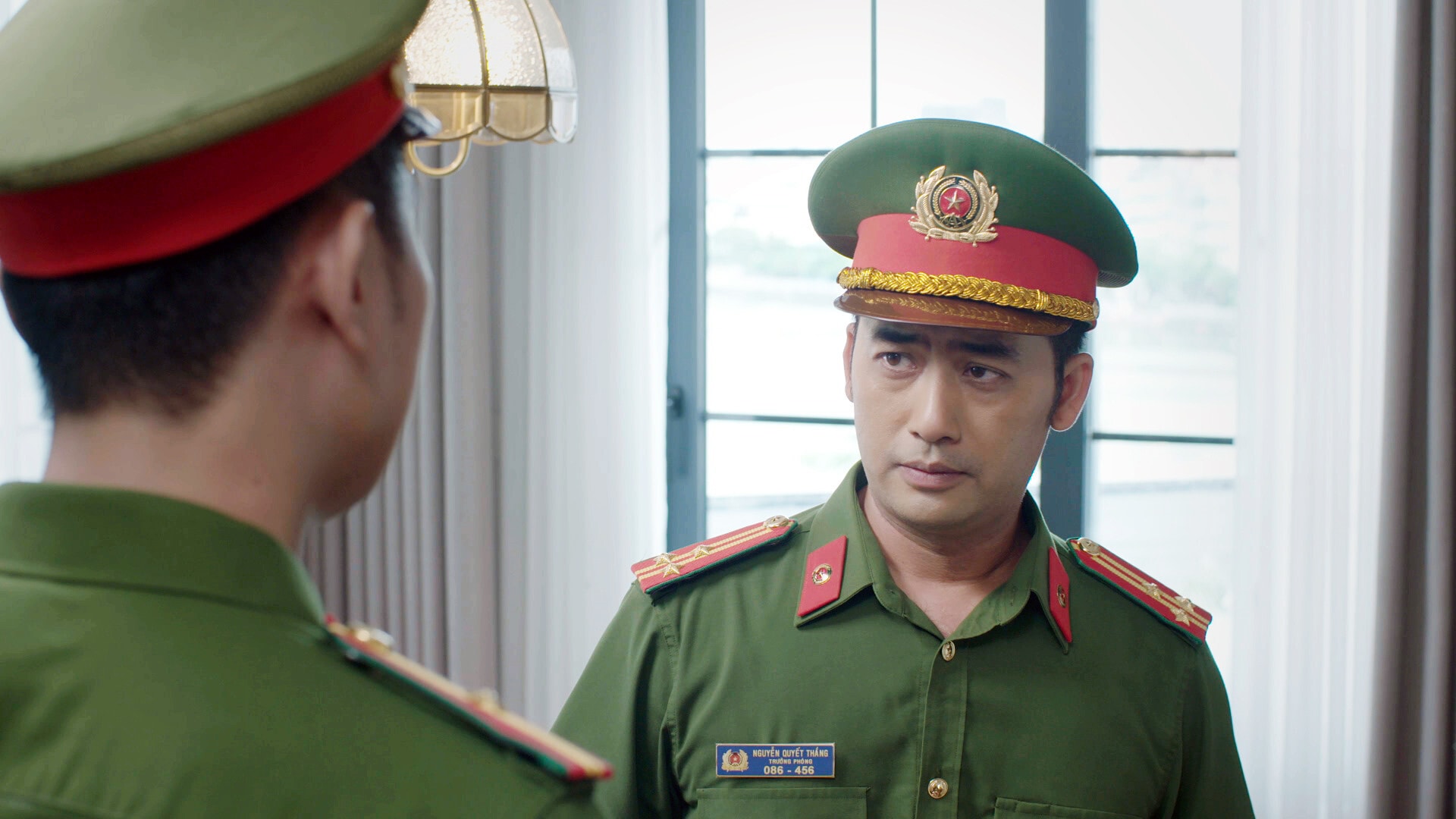 Diễn viên Bảo Anh vào vai chiến sĩ công an Quyết Thắng trong phim 