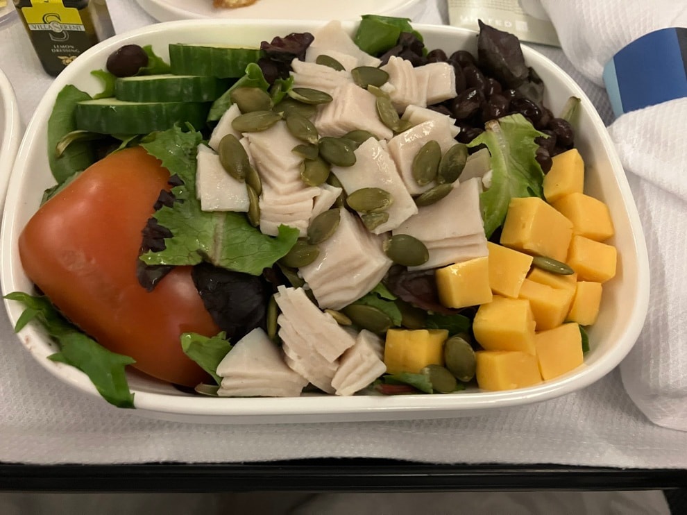 Mỹ: Khách chê suất ăn ở khoang hạng nhất trên máy bay như thịt in 3D - 1