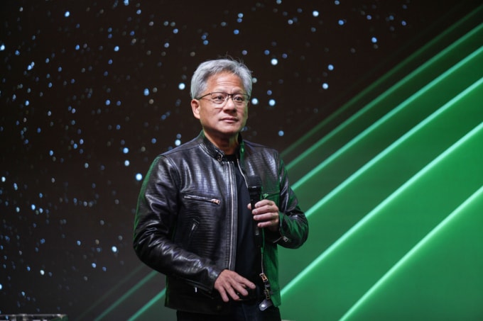 Jensen Huang, CEO Nvidia tại Triển lãm Computex 2024 tại Đài Loan tháng 6/2024. Ảnh: Khương Nha
