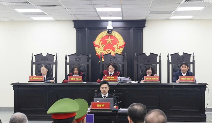 Phiên xét xử do thẩm phán Trần Thị Lê Na làm chủ tọa. Ảnh: Phạm Dự