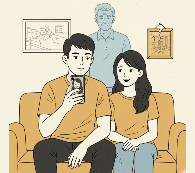 Bạn gái cặp với bạn của cha em