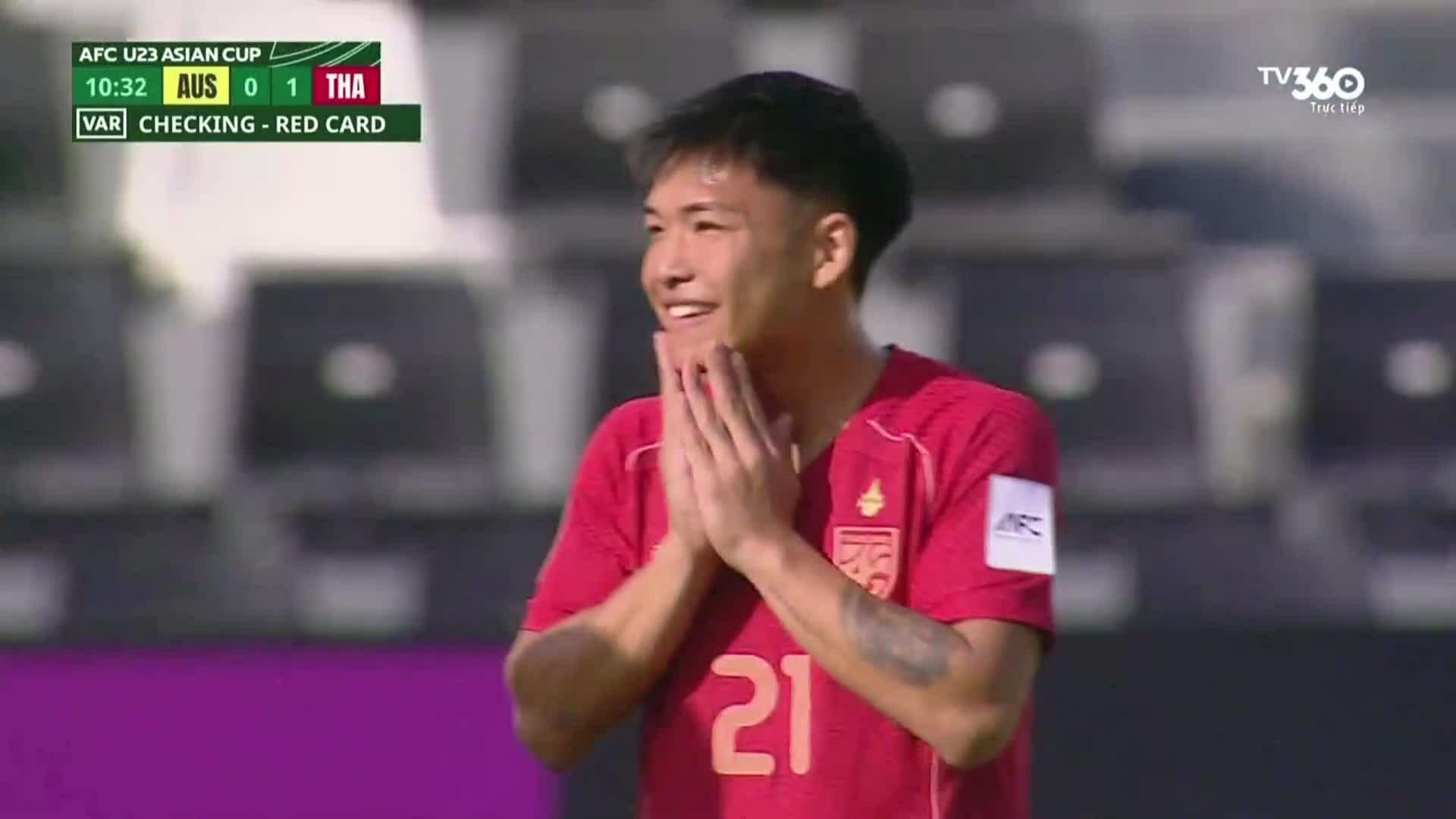 Highlights Thái Lan 1-2 Australia