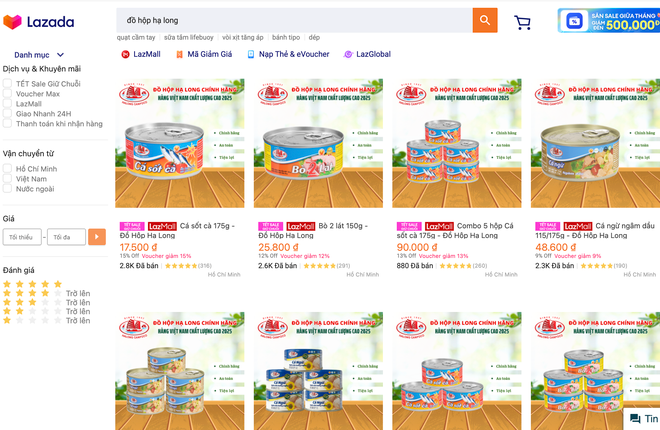 Vụ 120 tấn thịt heo bệnh: Diễn biến mới về đồ hộp Hạ Long trên sàn thương mại điện tử - Ảnh 2. Vụ 120 tấn thịt heo bệnh: Diễn biến mới về đồ hộp Hạ Long trên sàn thương mại điện tử - Ảnh 2.