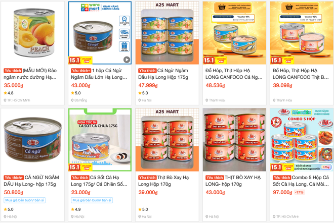 Vụ 120 tấn thịt heo bệnh: Diễn biến mới về đồ hộp Hạ Long trên sàn thương mại điện tử - Ảnh 1. Vụ 120 tấn thịt heo bệnh: Diễn biến mới về đồ hộp Hạ Long trên sàn thương mại điện tử - Ảnh 1.