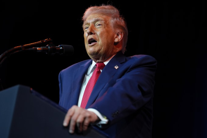 Tổng thống Donald Trump phát biểu tại Washington ngày 6/1. Ảnh: AP