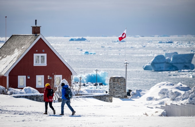 Một cảng ở Nuuk, Greenland hồi tháng 3/2025. Ảnh: AFP