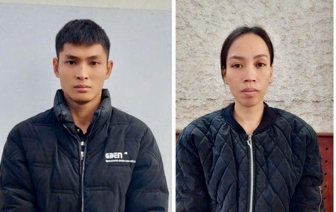 Bị can Đặng Văn Vinh và Phạm Thị Hoa. Ảnh: Công an cung cấp
