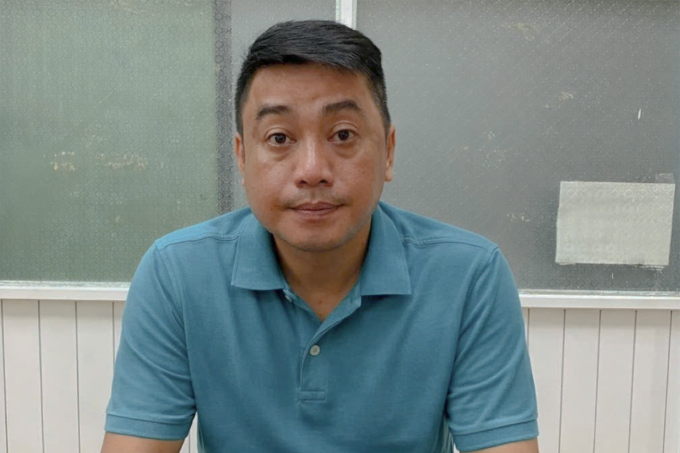 Võ Ngọc Tường Duy khi bị bắt. Ảnh: Công an cung cấp