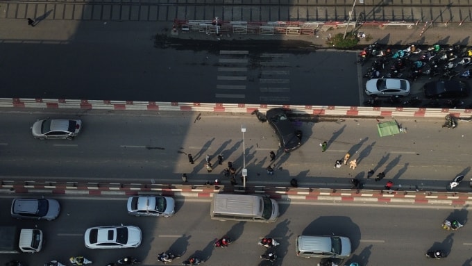 Hiện trường vụ tai nạn. Ảnh: Việt An