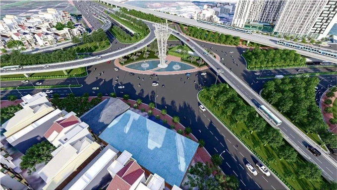 Phối cảnh dự án nút giao An Phú. Ảnh: Chủ đầu tư