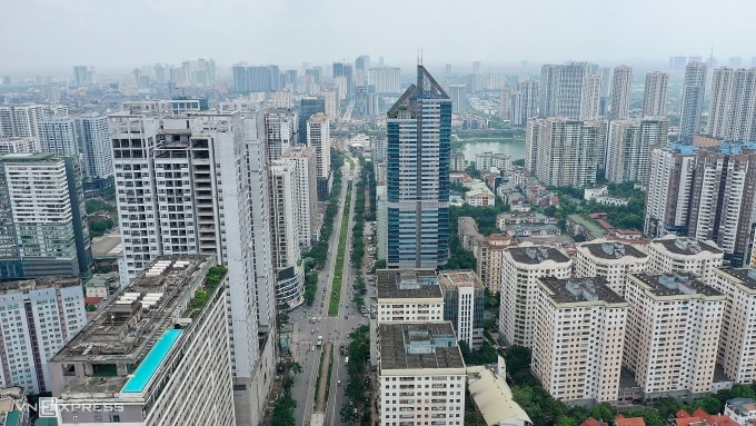 Một dãy chung cư ở trung tâm Hà Nội. Ảnh: Ngọc Thành