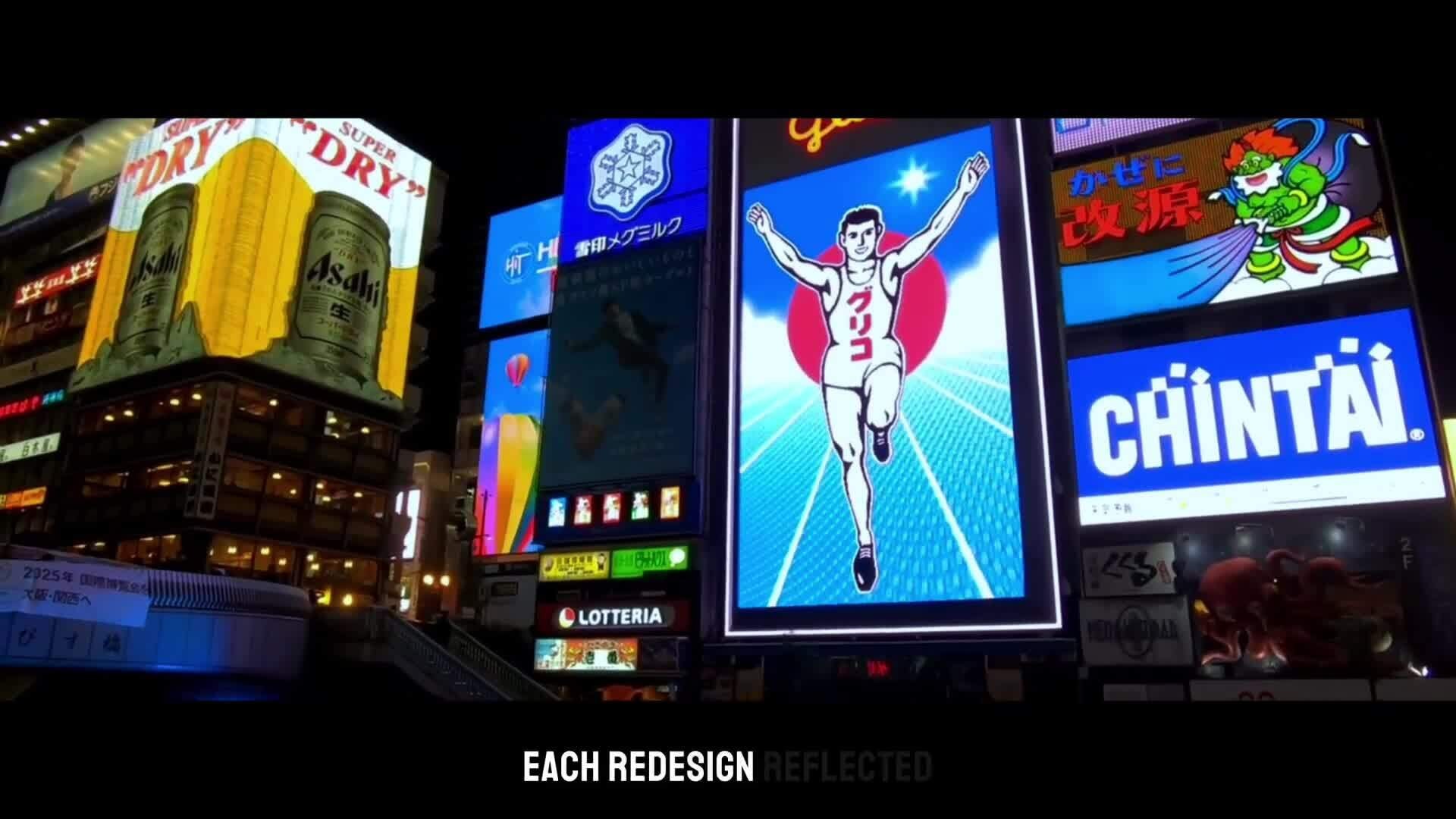 Biển quảng cáo gần 100 năm không bị gỡ bỏ ở Nhật