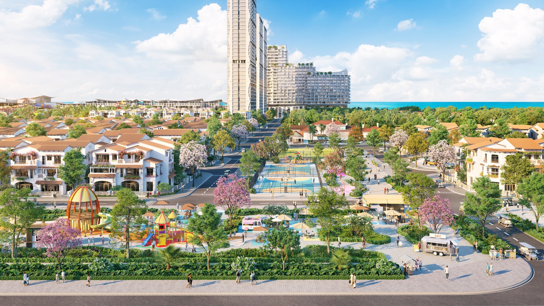 Casa Villa đón đầu nguồn khách lớn từ Sun World Vũng Tàu và trung tâm thương mại mặt biển. (Ảnh phối cảnh: Sun Property)