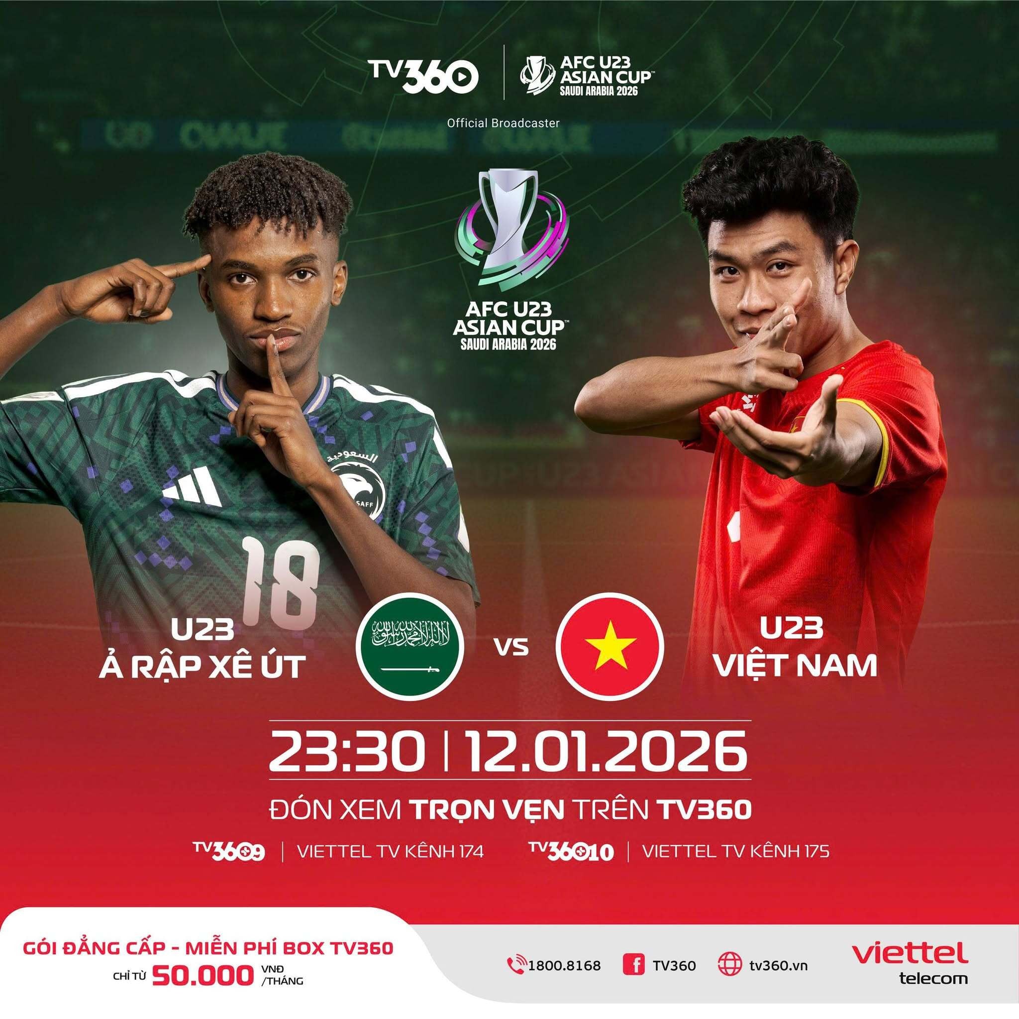 U23 Việt Nam đấu với U23 Ả Rập Xê Út ở lượt trận quyết định bảng A.