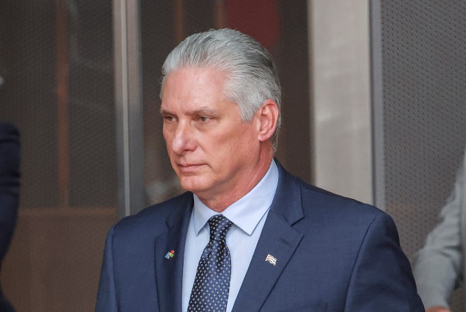 Chủ tịch Cuba Miguel Diaz-Canel Bermude tại Brussels, Bỉ hồi năm 2023. Ảnh: Reuters