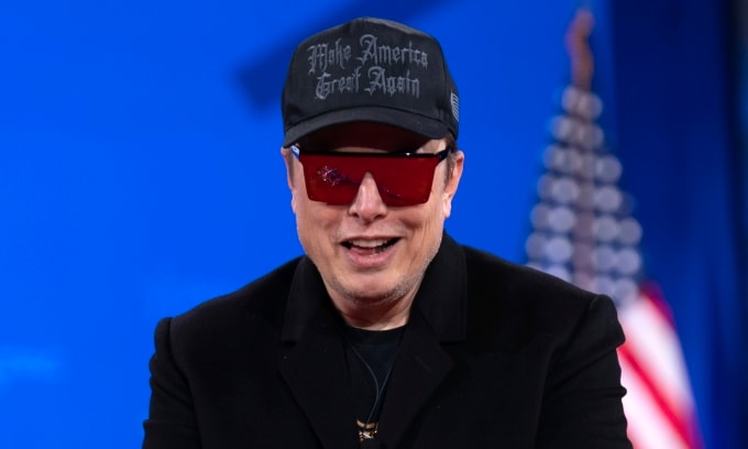 Tỷ phú Mỹ Elon Musk tại Oxon Hill, Maryland hồi tháng 2/2025. Ảnh: AP