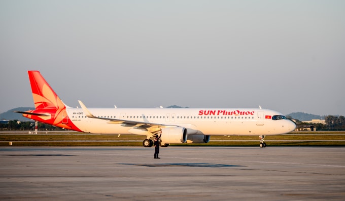 Tân binh Sun PhuQuoc Airways gia nhập thị trường, hiện có  6 máy bay khai thác. Ảnh: SPA