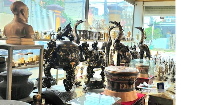 Về làng Trà Đông nơi có chiếc trống đồng lớn nhất Việt Nam dịp cận Tết- Ảnh 6.