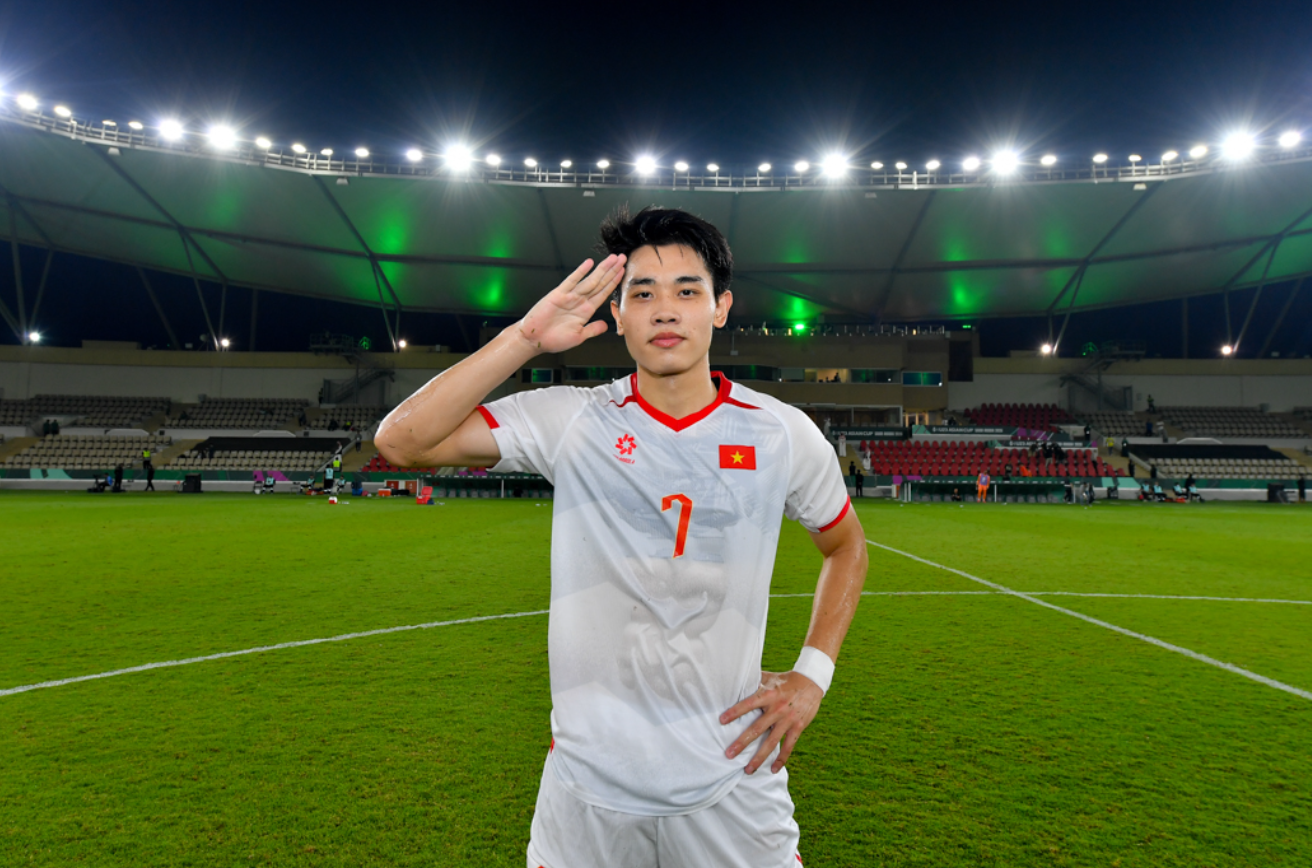 Truyền thông Hàn Quốc đặc biệt ấn tượng với bàn thắng của Nguyễn Đình Bắc. (Nguồn: VFF)