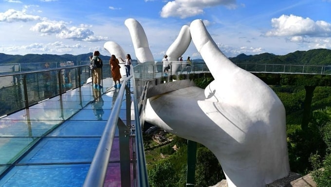 Cầu Thái Hồng Tiên Thủ ở Trung Quốc. Ảnh: Chinanews