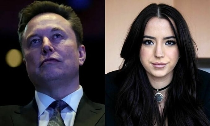 Chân dung tỷ phú Elon Musk và tác giả Ashley St. Clair. Ảnh: Reuters/ NY Post