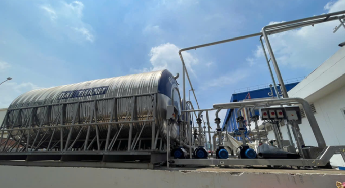 Hệ thống thu hồi và tuần hoàn nước làm mát dầu chiên (ROCD) tại Nhà máy Thực phẩm PepsiCo Bình Dương. Ảnh: PepsiCo