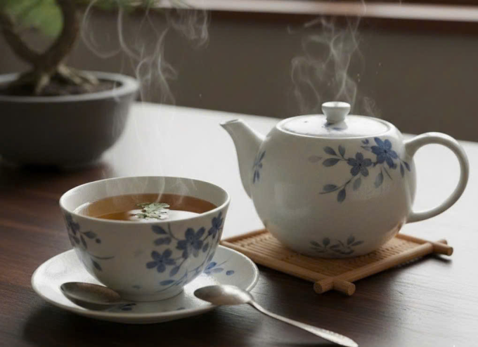 Uống trà đặc có thể gây bồn chồn, lo âu ở người nhạy cảm với caffeine. Ảnh: Trọng Nghĩa