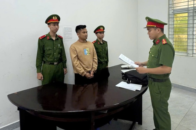 Công an khởi tố Trịnh Văn Dương. Ảnh: Công an cung cấp