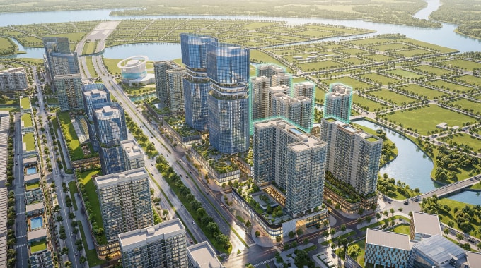 Phối cảnh của phân khu Bắc - Khu đô thị Sala của Đại Quang Minh. Ảnh: Thaco Group