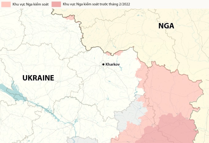 Vị trí thành phố Kharkov. Đồ họa: RYV