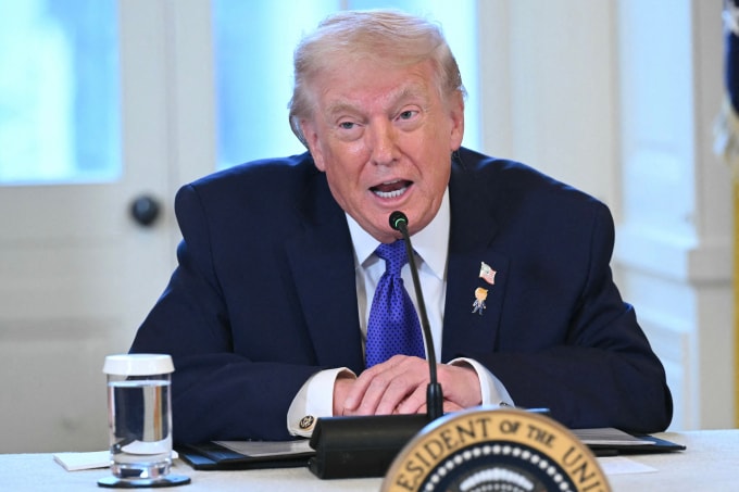 Tổng thống Mỹ Donald Trump tại Nhà Trắng ngày 9/1. Ảnh: AFP