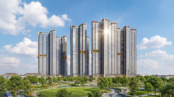 Alumi gồm 7 tòa tháp cao 39 tầng. Ảnh: Xuân Cầu Holdings