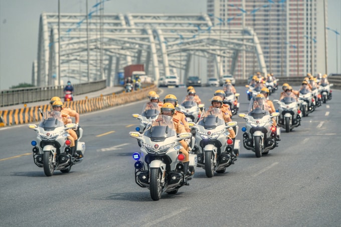 Nhiều tuyến đường bị tạm cấm để phục vụ Đại hội Đảng. Ảnh: Cục CSGT