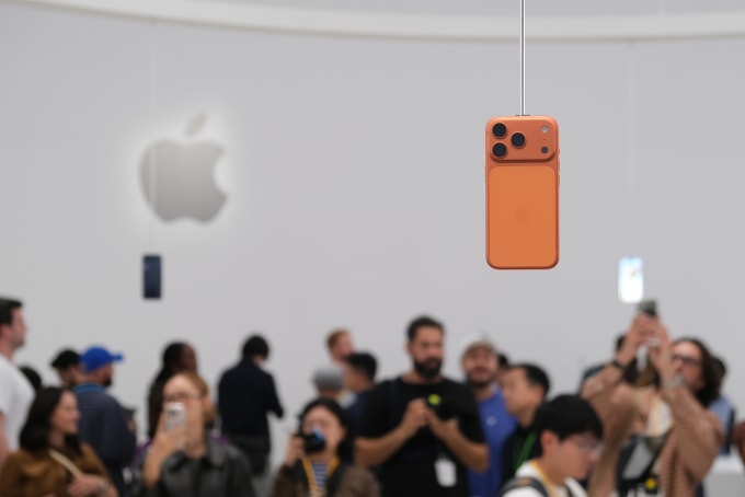 iPhone 17 Pro Max tại lễ ra mắt ở Apple Park. Ảnh: Tuấn Hưng