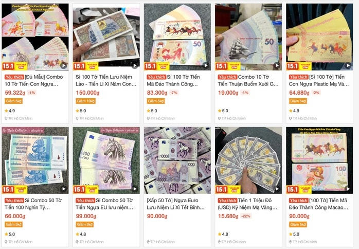 Tiền lì xì con Ngựa Tết 2026 bán sớm, giá chỉ từ vài nghìn đồng - Ảnh 1.