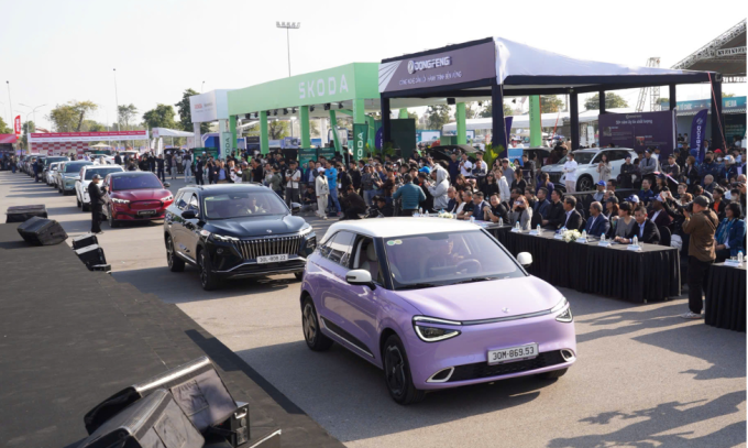 Các dòng xe ra mắt năm 2025 tại Triển lãm Vietnam Mobility Show 2025 do VnExpress tổ chức. Ảnh: Hoàng Giang