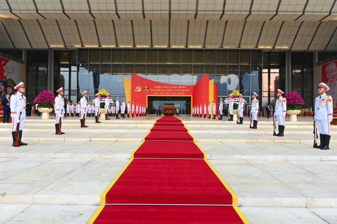 Trung tâm hội nghị quốc gia, nơi sẽ diễn ra Đại hội đại biểu toàn quốc của Đảng lần thứ 14. Ảnh: Giang Huy