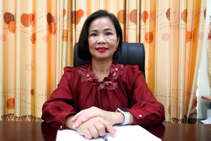 Bà Phan Thị Thu Hường thời còn giữ chức Giám đốc Trung tâm Huấn luyện và Thi đấu Thể dục Thể thao Hà Tĩnh. Ảnh: Ngân Bùi