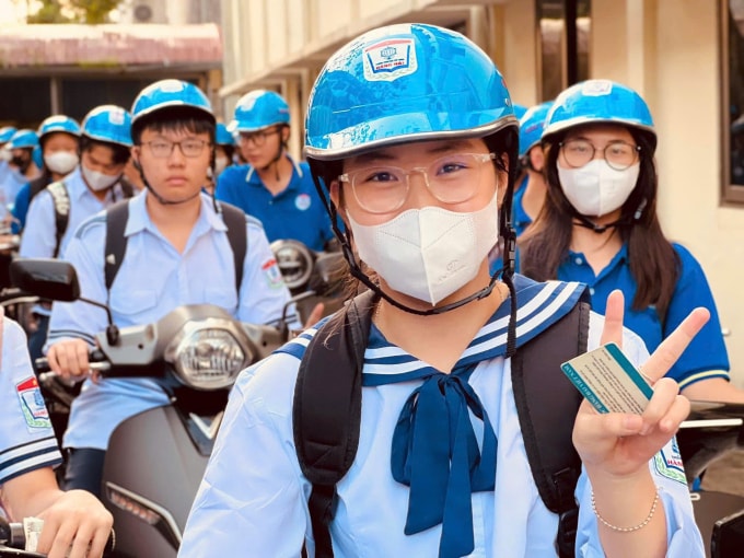 Học sinh trường THPT Hàng hải. Ảnh: Nhà trường cung cấp