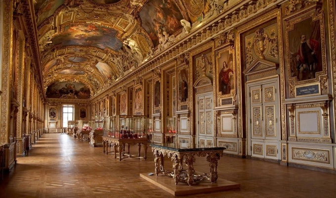 Một phòng trưng bày bên trong bảo tàng Louvre. Ảnh: Louvre
