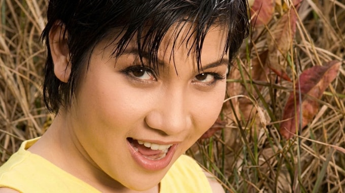 Ca sĩ Mỹ Linh năm 1997. Ảnh: Tư liệu