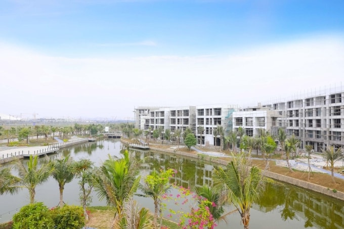 Dự án đã hoàn thiện xong phần thô, sẵn sàng bàn giao vào quý I năm nay. Ảnh: