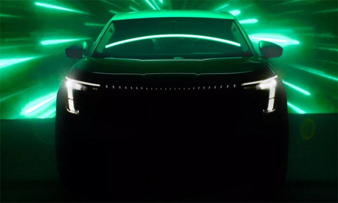 Hãng xe CH Czech hé lột một số hình ảnh ban đầu của mẫu xe điện mới, Peaq. Ảnh: Skoda