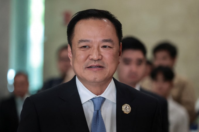 Ông Anutin Charnvirakul tại Bangkok ngày 5/9/2025. Ảnh: Reuters