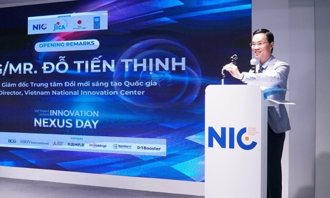 Phó Giám đốc NIC Đỗ Tiến Thịnh phát biểu tại sự kiện. Ảnh: Phương Thảo