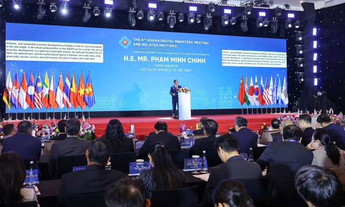 Thủ tướng Phạm Minh Chính phát biểu tại sự kiện. Ảnh: Giang Huy