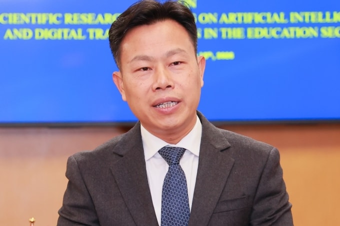 Thứ trưởng Bộ Giáo dục và Đào tạo Lê Quân. Ảnh: Nghiêm Mai