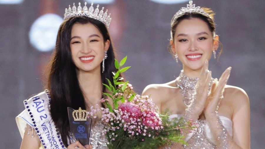 Giây phút Phương Nhi đoạt á hậu 2 Miss World Vietnam của Phương Nhi